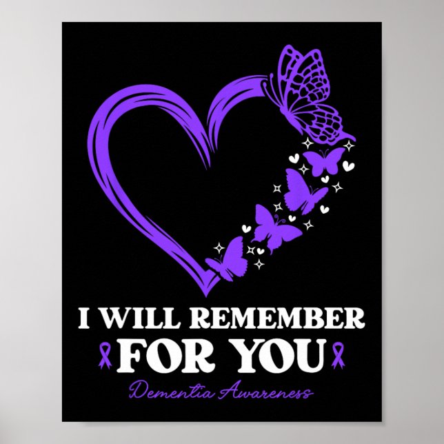 Dementia I Will Remember For You Heimerheimer  Poster (Front)