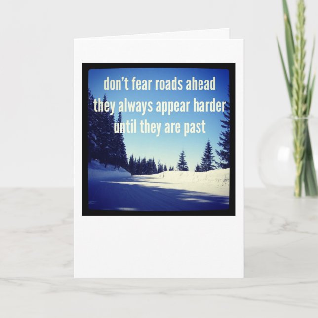Dementia Journey Card: Don't Fear The Road Ahead Card (Front)