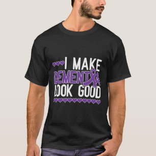 Dementia Look Heimerheimer Warrior Purple Ribbon S T-Shirt