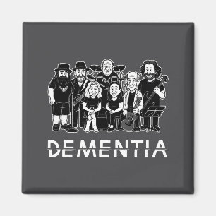 Dementia New Black  Magnet