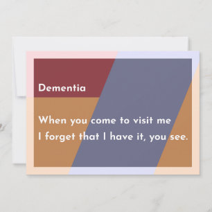 Dementia Thank You Card