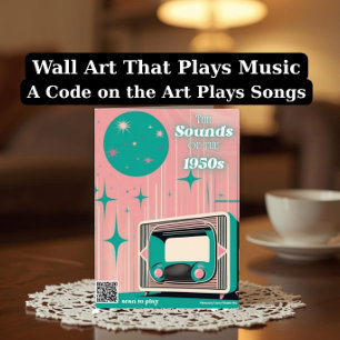 Dementia Thinking of You Card with 1950s Music QR