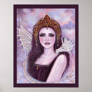 Demeter goddess with serpent by Renee Lavoie Poster