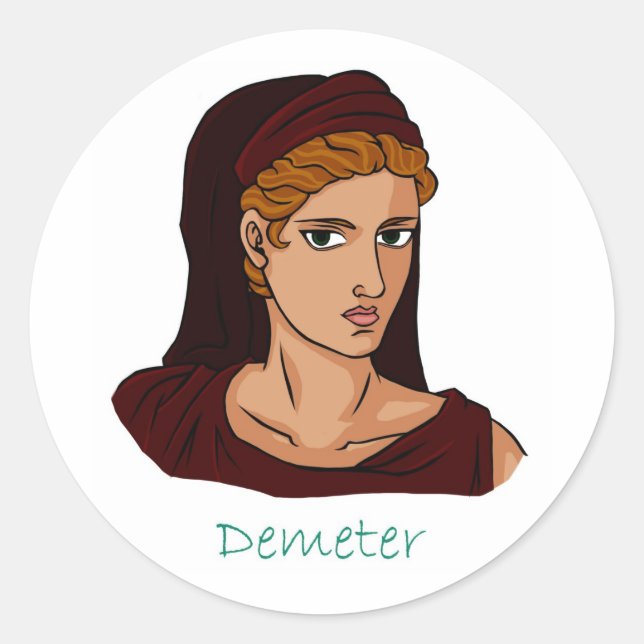 Demeter - Greek Goddess Classic Round Sticker (Front)