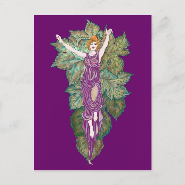 Demeter mother-goddess postcard (Front)