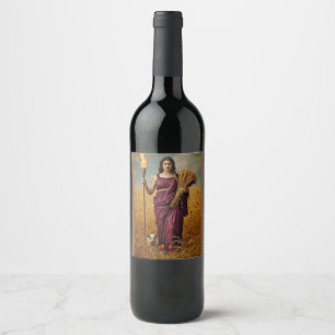 Demeter’s Autumn Vigil – A Sorrowful Portrait Wine Label