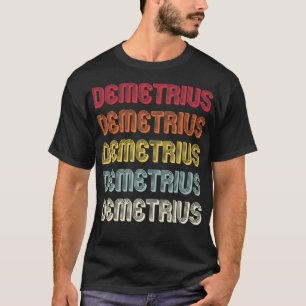 DEMETRIUS Gift Name Personalised Funny Retro Birth T-Shirt