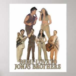 Demi Lovato Jonas Brothers  Poster
