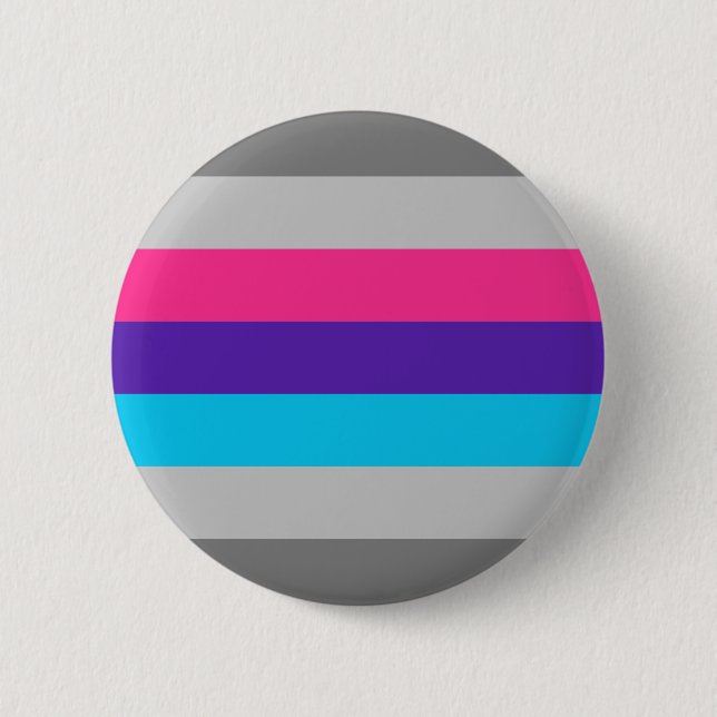 Demiandrogyne Pride Flag  6 Cm Round Badge (Front)