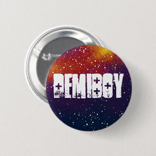 Demiboy Customisable Galaxy Identity 6 Cm Round Badge