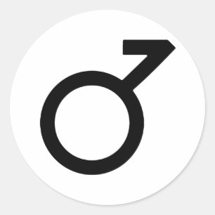 Demiboy Gender Symbol Classic Round Sticker
