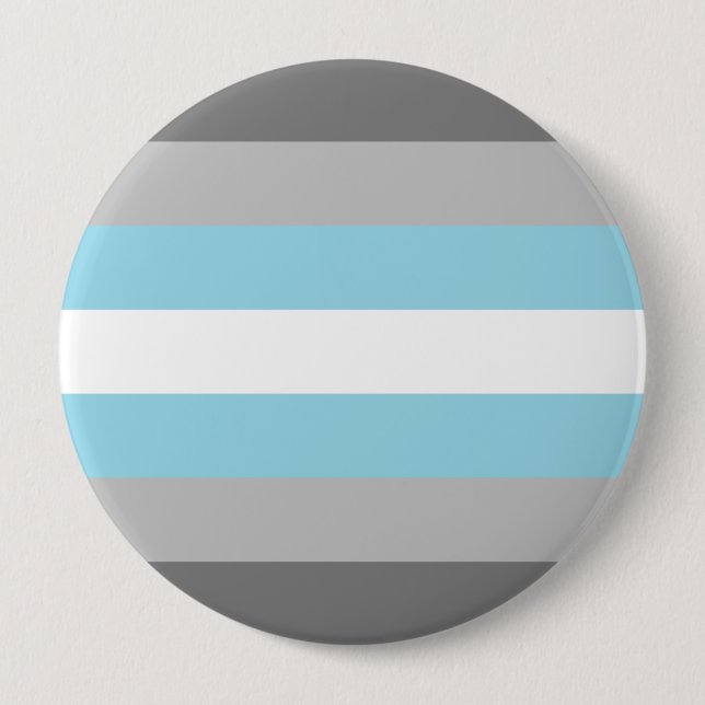 Demiboy Pride Flag 10 Cm Round Badge (Front)