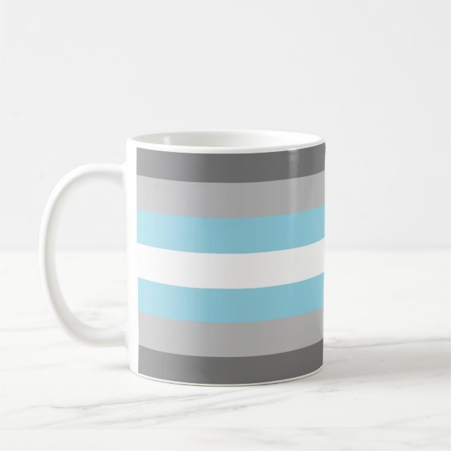 Demiboy Pride Flag Coffee Mug (Left)