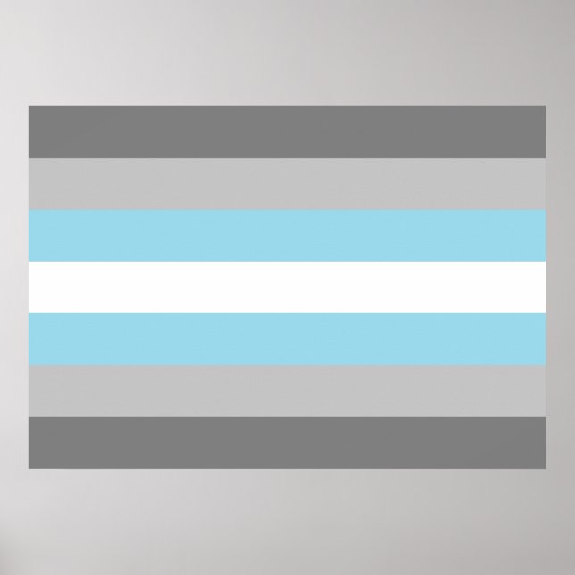 Demiboy Pride Flag Poster (Front)
