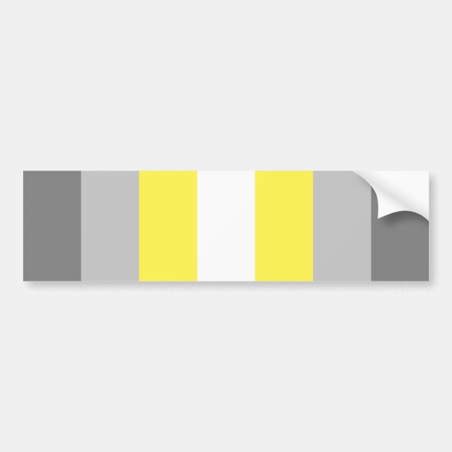 Demigender Pride Bumper Sticker (Front)