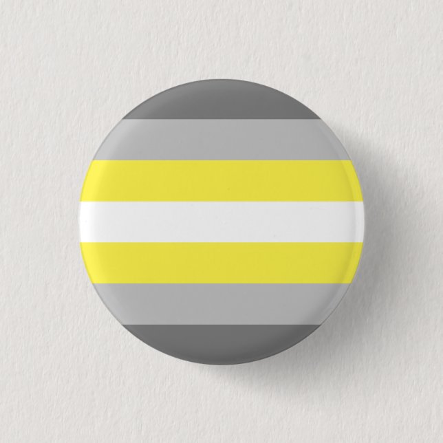 Demigender Pride Flag 3 Cm Round Badge (Front)
