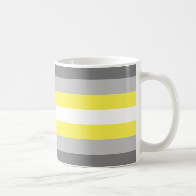 Demigender Pride Flag Coffee Mug (Right)