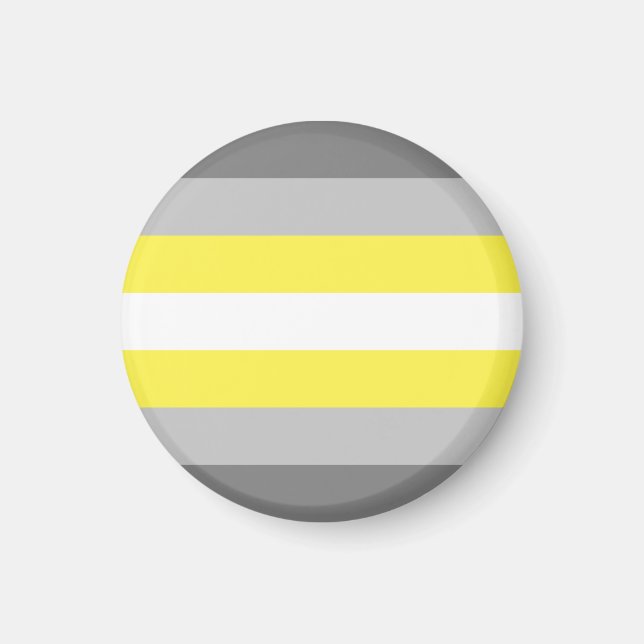 Demigender Pride Flag Magnet (Front)