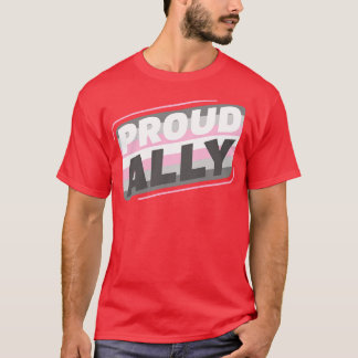 DemiGirl Demisexual Proud Ally LGBT Demigirl Flag T-Shirt