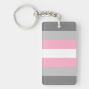 Demigirl Flag Key Ring
