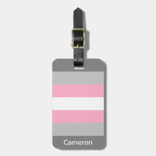 Demigirl Flag Personalised Luggage Tag
