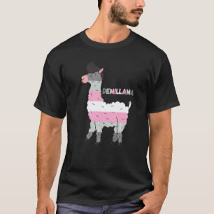 Demigirl Pride Demigirl Llama Demigirl Flag Demi G T-Shirt