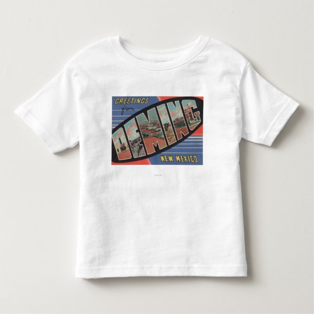 Deming, New Mexico - Large Letter Scenes Toddler T-Shirt (Front)