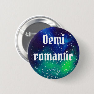 Demiromantic Customisable Galaxy Identity 6 Cm Round Badge