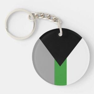 Demiromantic Pride Flag Key Ring