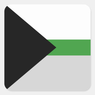 Demiromantic Pride Flag Square Sticker