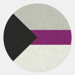Demisexual Flag Classic Round Sticker