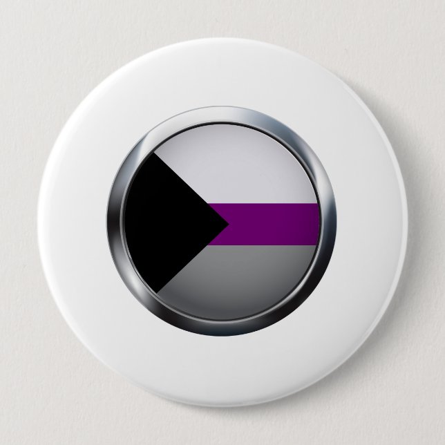 DEMISEXUAL MEDALLION 10 CM ROUND BADGE (Front)