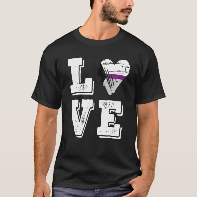 Demisexual Pride Flag Love Demisexual T-Shirt (Front)