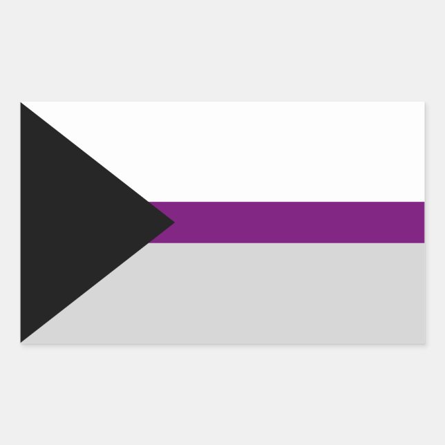 Demisexual Pride Rectangle Sticker (Front)