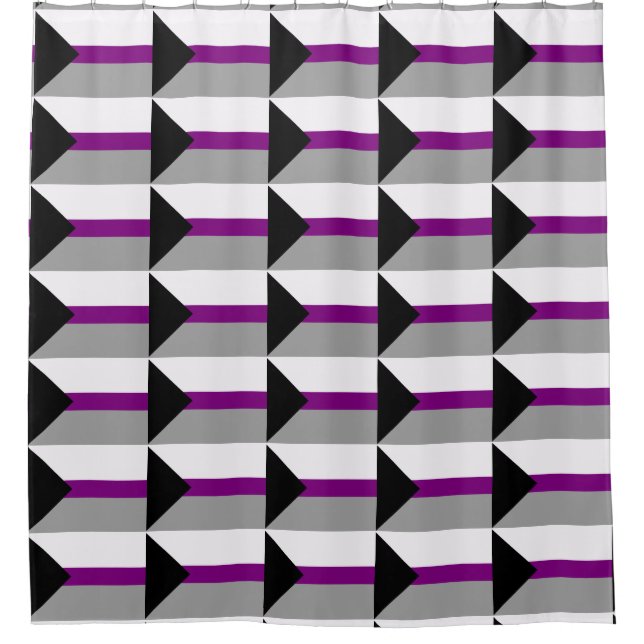 Demisexual Pride Shower Curtain (Front)