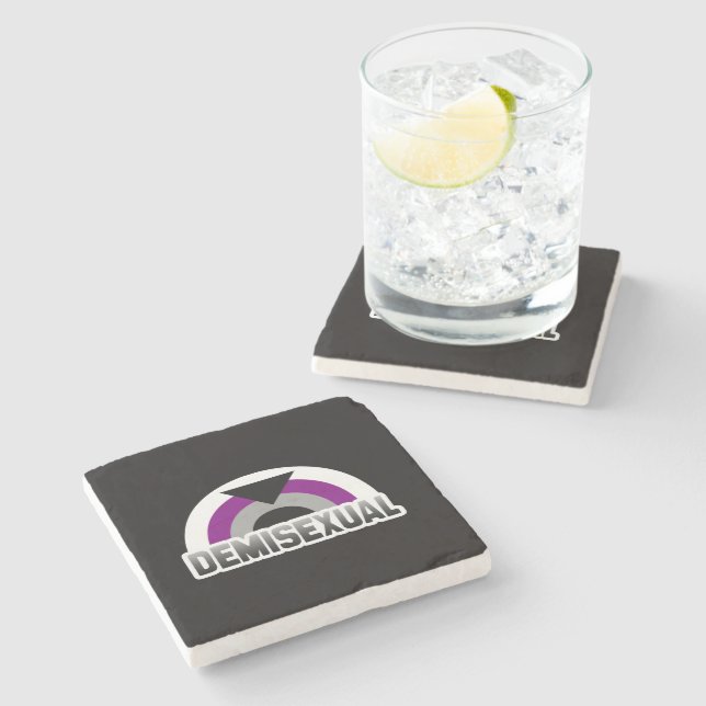 Demisexual Pride Stone Coaster (Side)