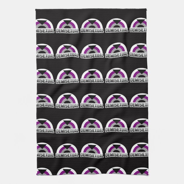 Demisexual Pride Tea Towel (Vertical)