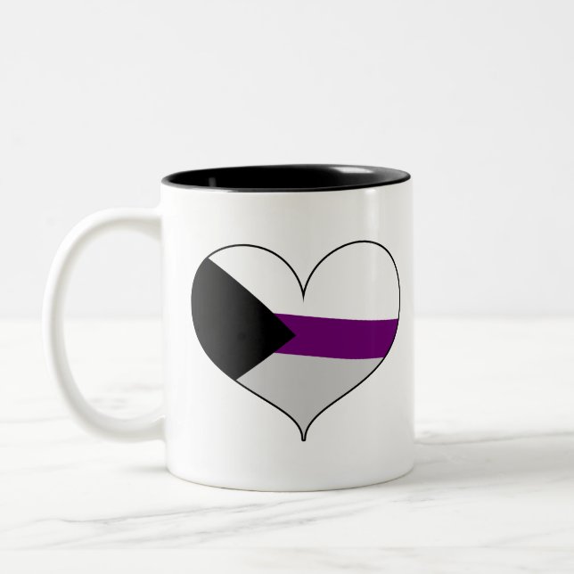 Demisexual Pride Two-Tone Coffee Mug (Left)