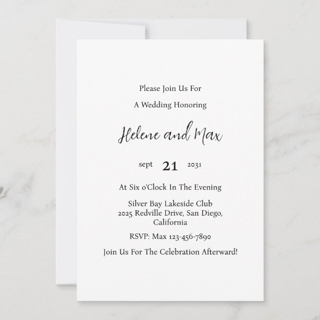 Demo 1 invitation (Front)