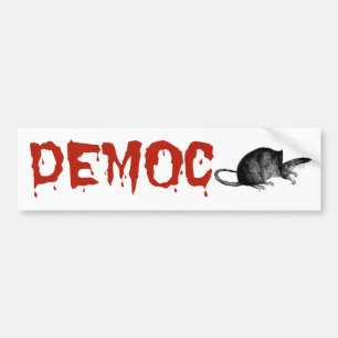 DEMOC RATS BUMPER STICKER