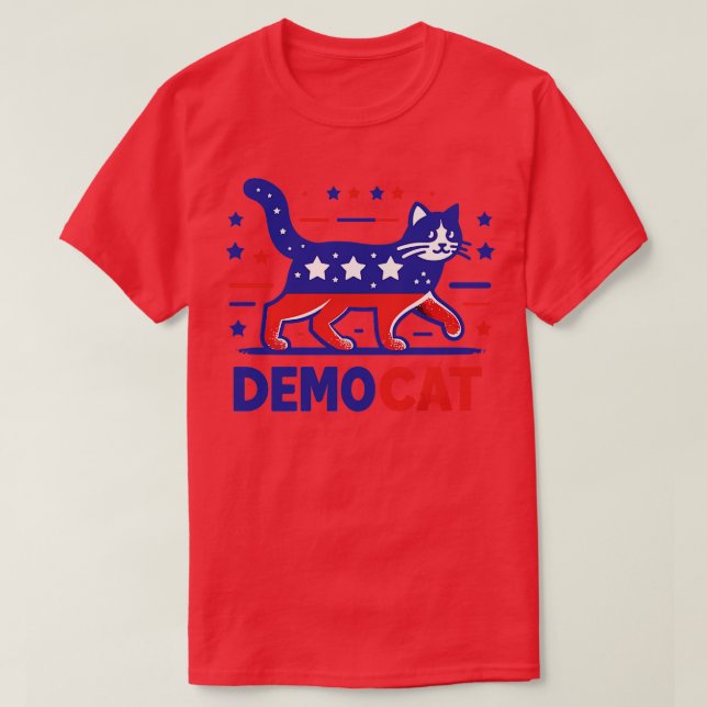 Democat Cat Ladies For Kamala T-Shirt (Design Front)
