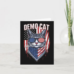 Democat Democrat Childless Cat Lady Liberal Electi Card