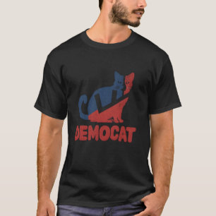 Democat Funny Cat Ladies Kamala Harris For Preside T-Shirt