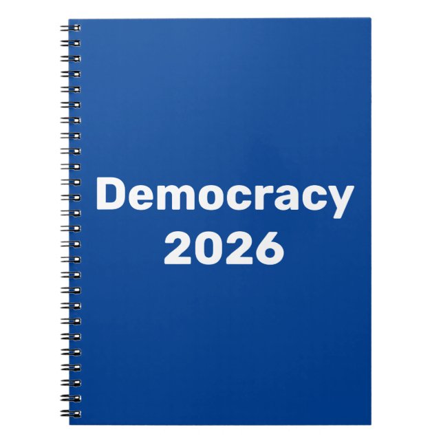 Democracy 2026 Midterm Election Notebook (Front)