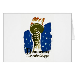 Democracy .. A Challenge - WPA Poster -