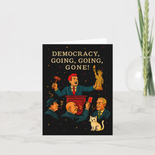 Democracy Auction Gone Funny Litical Satire Gift Card