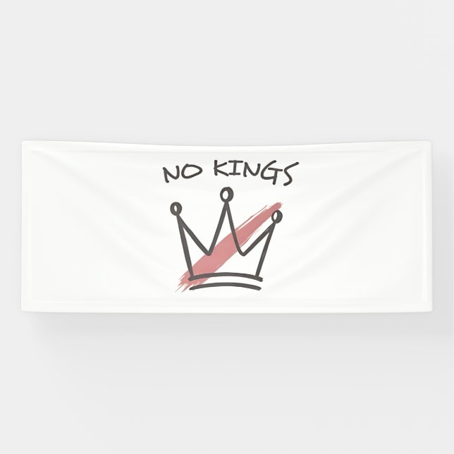 Democracy Has no King Librety Status USA  Banner (Horizontal)