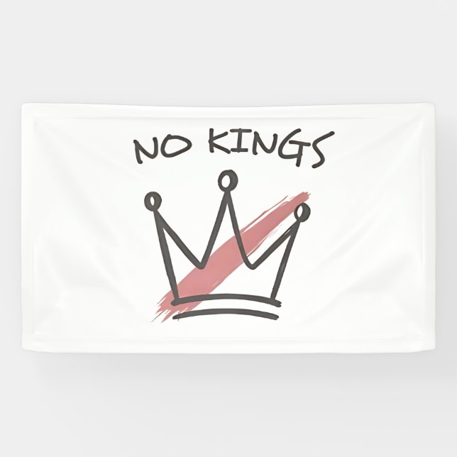 Democracy Has no King Librety Status USA  Banner (Horizontal)