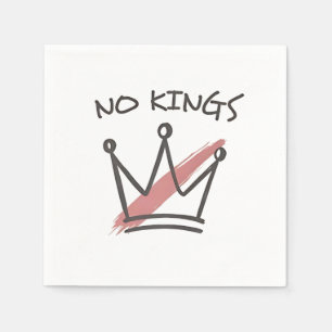 Democracy Has no King Librety Status USA Napkin