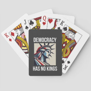 Democracy Has no King Librety Status USA Playing Cards